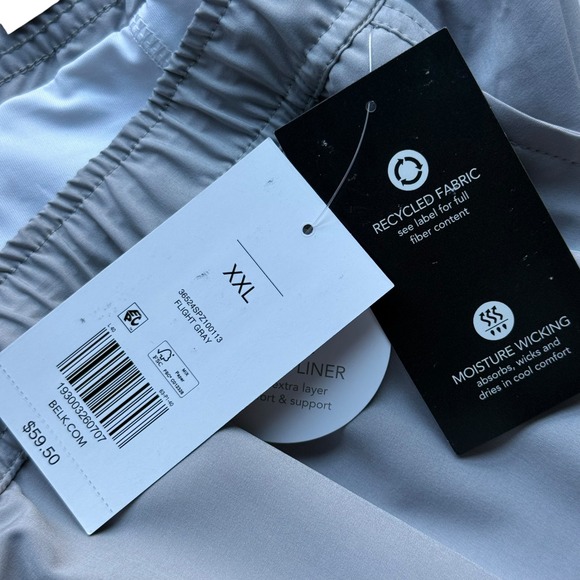 NWT Ocean Coast Quick Dry Stretch Liner Swim Trunks Flight Gray Size XXL - Picture 5 of 9